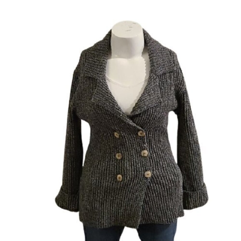 [SUD Express] Gray Button Down Sweater - Size 2
